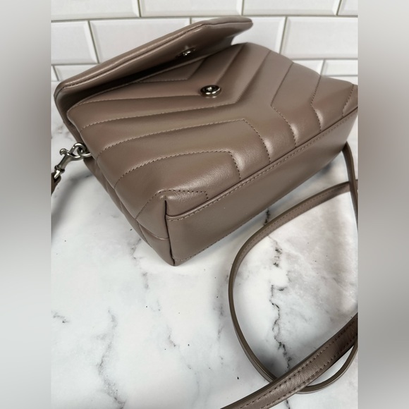 Saint Laurent YSL  Pouch Monogram Piumotto  Mink - Picture 10 of 14